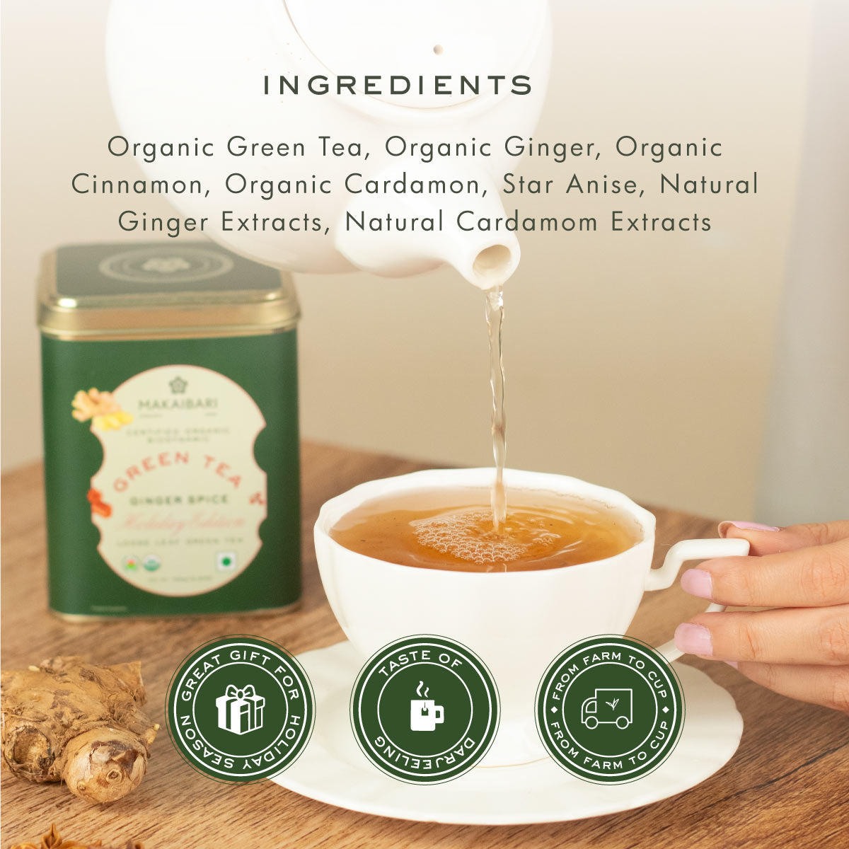 Winter Edition : Ginger Spice Green Tea