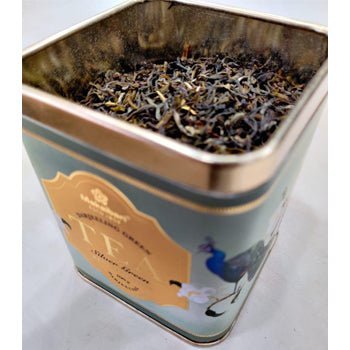 Tin Caddy Darjeeling Silver Green Tea