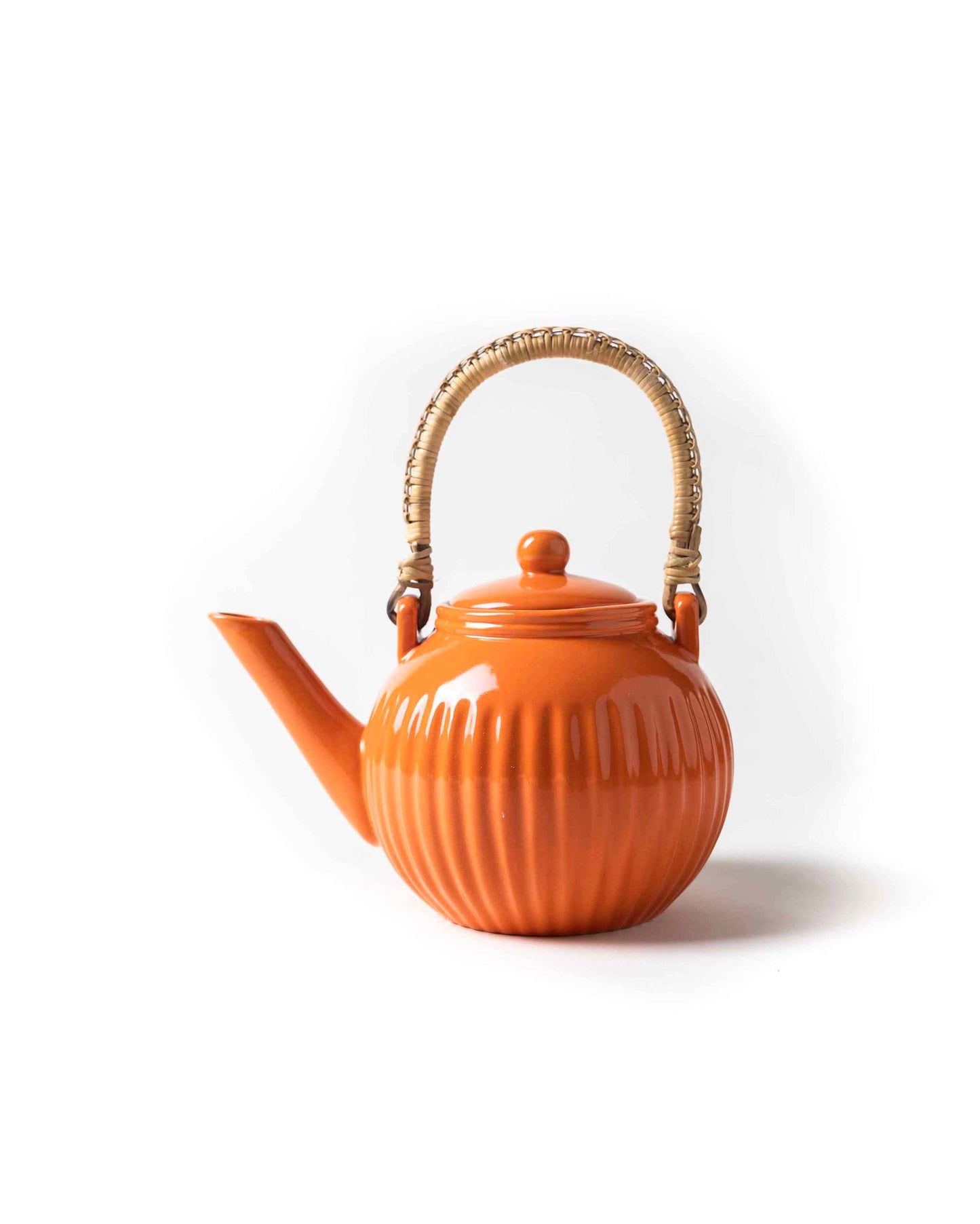 Ceramic Tea Pot Set - Orange - MAKAIBARI TEA