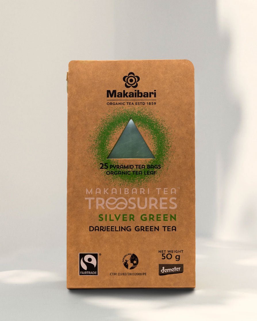Darjeeling Silver Green 25 Tea Bags - Makaibari USA