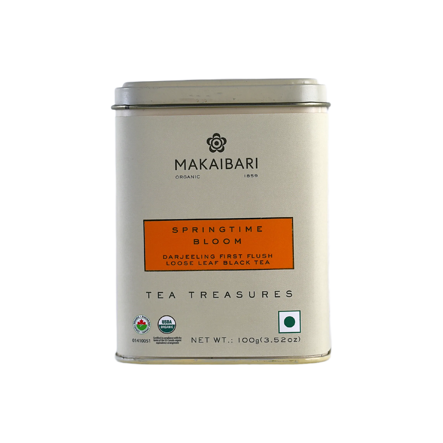 Makaibari Spring Time Bloom | 100 gm Tin Caddy | Loose Tea Pack