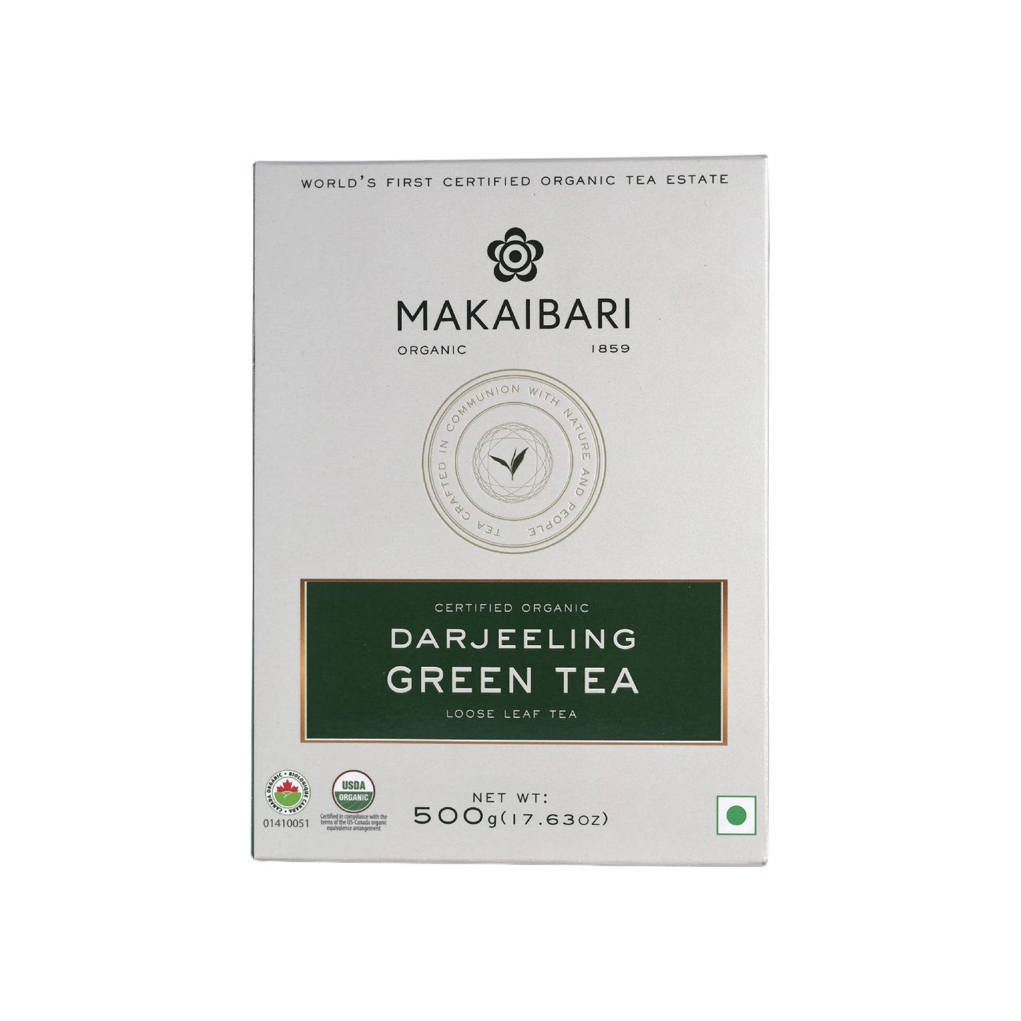 Makaibari Darjeeling Green Tea | 500 gm Mono Cartoon pack | Loose Green Tea