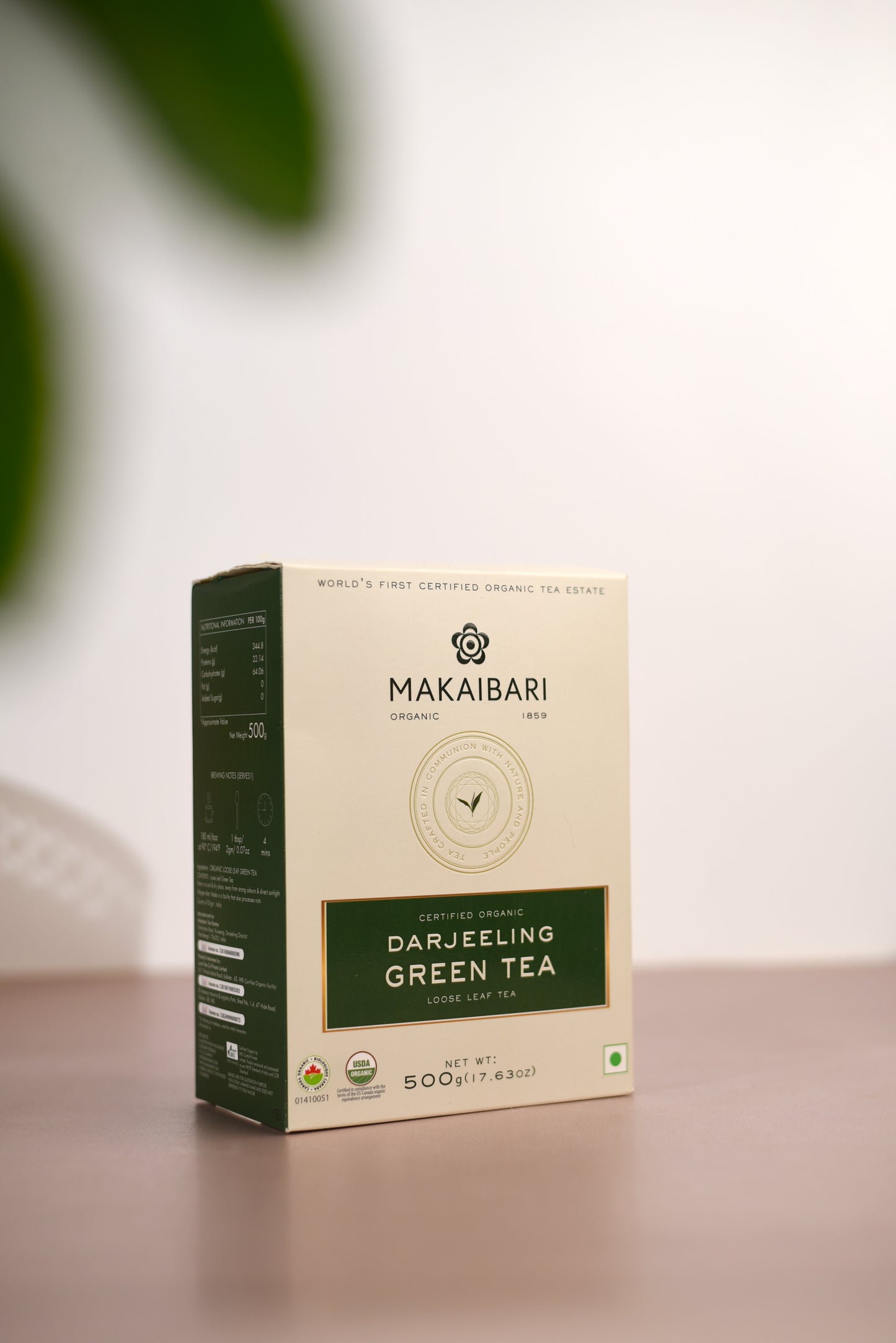 Makaibari Darjeeling Green Tea | 500 gm Mono Cartoon pack | Loose Green Tea