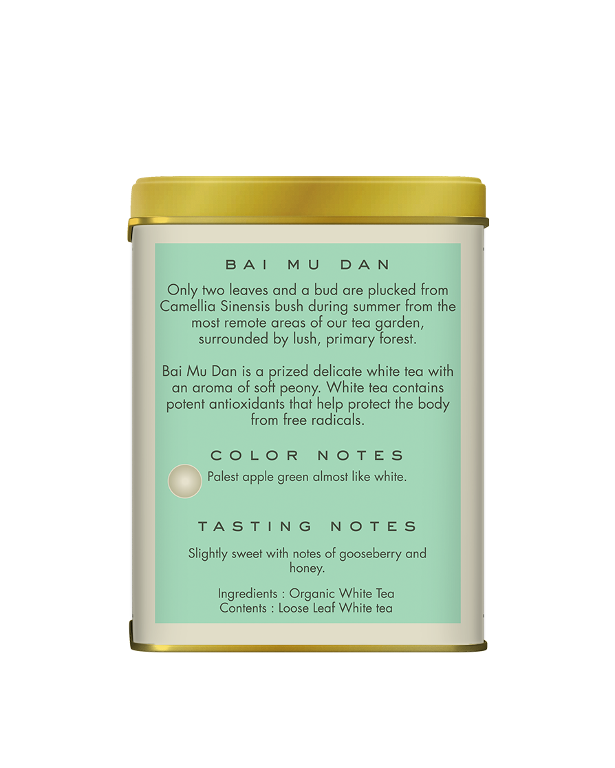 Makaibari BAI MU DAN 25 gm Loose White Tea Tin Caddy