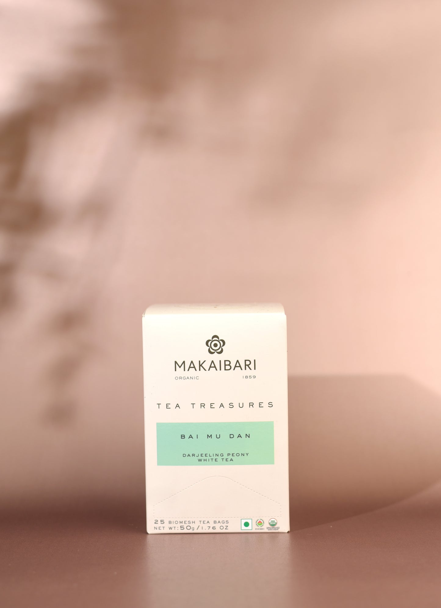 Tea Treasures - BAI MU DAN White Peony Tea Bags