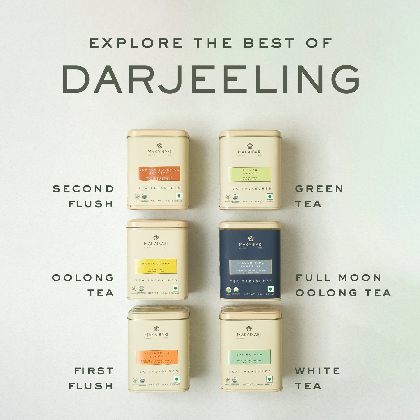 Darjeeling Tea Bai Mu Dan Darjeeling Peony White Tea, 25 tea bags