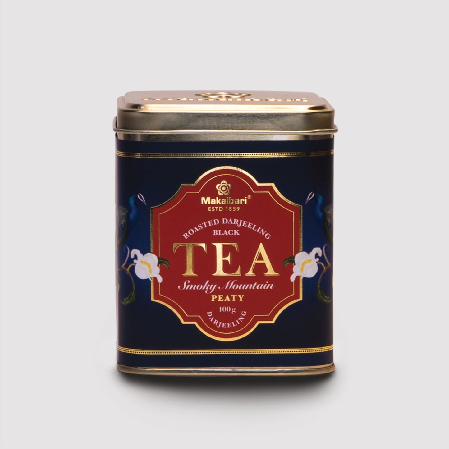 Smoky Mountain 100g Roasted Darjeeling Black Loose Leaf Tea Tin Caddy