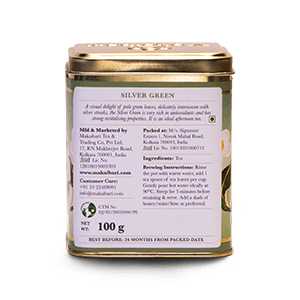 Darjeeling Silver Green Tea (Tin Caddy) - Makaibari USA