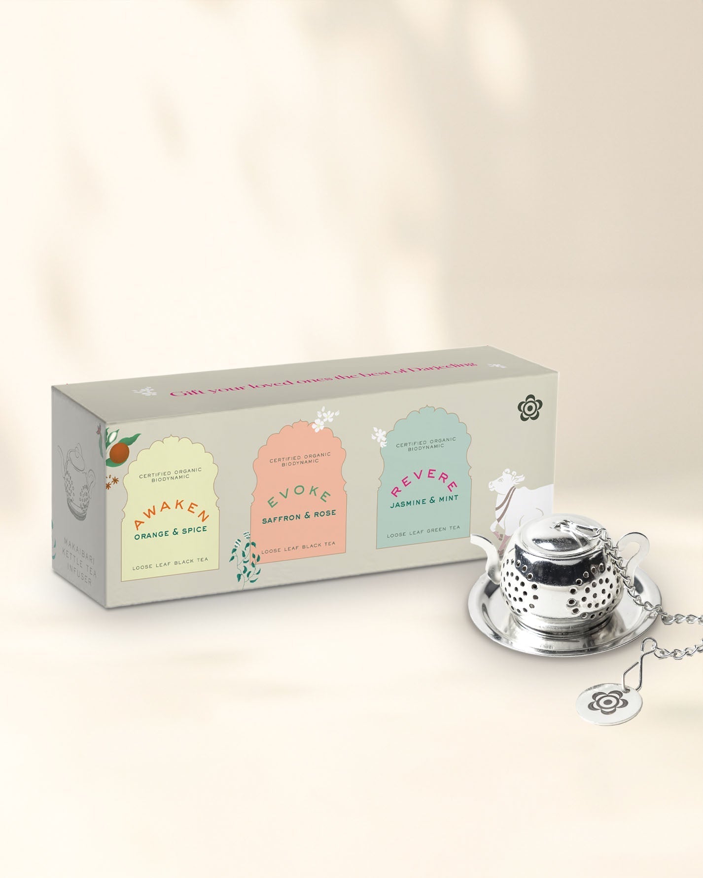 Festive Season Trio with Kettle Tea Infuser - MAKAIBARI TEA