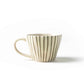 Organic Tea Cups With Hand Painted Stripes - 1 Pc - MAKAIBARI TEA