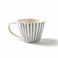 Organic Tea Cups With Hand Painted Stripes - 1 Pc - MAKAIBARI TEA